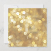 Glamoureus Gold Sparkles - Nieuwjaarsfeest Kaart (Achterkant)