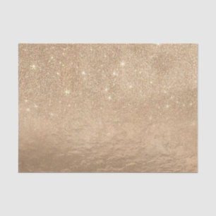 Glamoureus Gold Sparkly Glitter Foil Ombre Gradien Tissuepapier