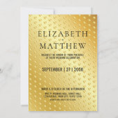 Glamoureus Gold Speckle Invitation Sjabloon Elegan (Achterkant)