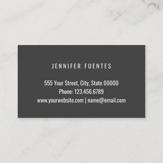 Glamoureus Gold Tropical Palm Trees Lashes Visitekaartje (Achterkant)