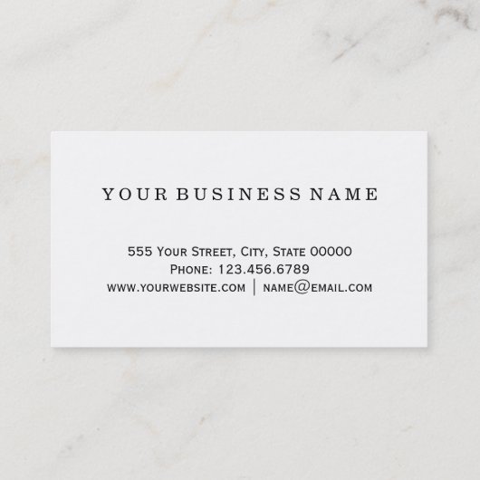 Glamoureus Gold Tropical Palm Trees Navy Blue Visitekaartje (Achterkant)