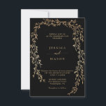 Glamoureus Gold Wedding Invitations Kaart<br><div class="desc">Nodig je naaste vrienden en familie uit met deze prachtige Glamoureuze Gold trouwuitnodiging!</div>