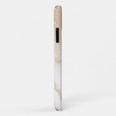 Glamoureus Gold White Glitter Marmer Gradient Ombr Case-Mate iPhone Case (Achterkant/rechts)