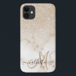 Glamoureus Gold White Glitter Marmer Gradient Ombr Case-Mate iPhone Case<br><div class="desc">Dit elegante en girale ontwerp is perfect voor de trendy en stijlvolle fashionista. Het is voorzien van een faux met gouden dunne glitter ombre-gradiënt boven een gouden en witte marmer-stenen patroonachtergrond. Het is glamoureus, chic, luxueus, modern en klassiek. ***BELANGRIJKE NOTA VAN HET ONTWERP: Voor om het even welk verzoek van...</div>