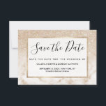 Glamoureus Gold White Glitter Marmer Gradient Ombr Save The Date<br><div class="desc">Dit elegante en girale ontwerp is perfect voor de trendy en stijlvolle fashionista. Het is voorzien van een faux met gouden dunne glitter ombre-gradiënt boven een gouden en witte marmer-stenen patroonachtergrond. Het is glamoureus, chic, luxueus, modern en klassiek. ***BELANGRIJKE NOTA VAN HET ONTWERP: Voor om het even welk verzoek van...</div>
