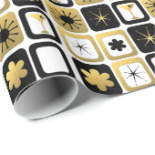 Glamoureus Gold Wrapping Paper met Retro Cadeaupapier (Rol Hoek)