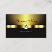 Glamoureus Golden en Black met Shimmery Diamonds Visitekaartje (Voorkant)