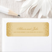 Glamoureus Golden Glitz Glitter Adresetiketten Etiket (Insitu)