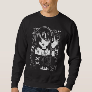 Glamoureus Gothic Girl met Creepy Spider en Spike Trui