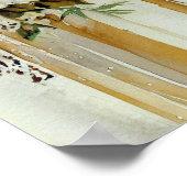 Glamoureus Goud, Bruids Cascading Bouquet 2, Poster (Hoek)