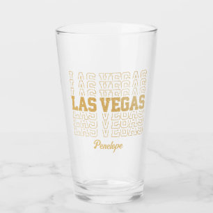 Glamoureus Goud Las Vegas Bachelorette Party Gift Glas