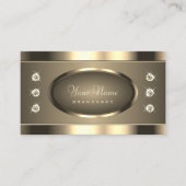 Glamoureus goud met lichtgevende sprankelende diam visitekaartje (Voorkant)