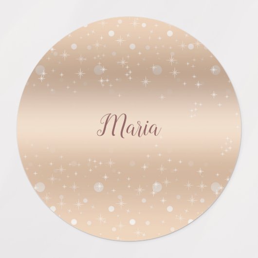 Glamoureus goud metaalgaas, gradiënt, sterren labels (Design 1)