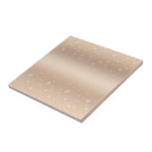 Glamoureus goud metaalgaas, gradiënt, sterren tegeltje (Zijkant)