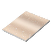 Glamoureus goud metallisch luster, gradiënt, sterr notitieblok (Linkerzijde)