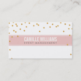 GLAMOUREUS goud sprankelend glitter confetti baby  Visitekaartje