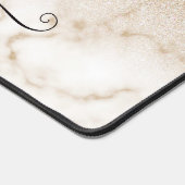 Glamoureus Goud Wit Glitter Marmeren Gradiënt Bureaumat (Hoek)