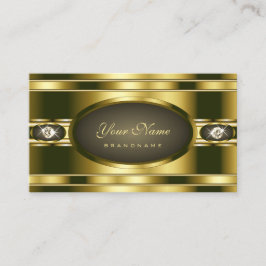 Glamoureus Gouden Effect met Trendy Faux Strass Visitekaartje