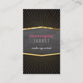 GLAMOUREUS gouden folie art deco zonnestraal moder Visitekaartje