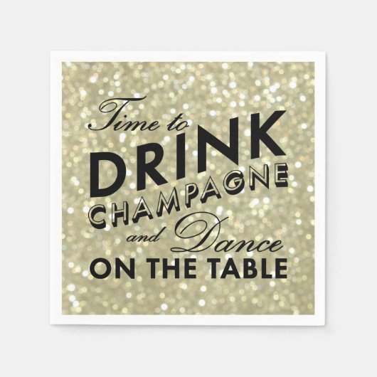 Glamoureus gouden servet (Voorkant)