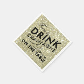 Glamoureus gouden servet (Hoek)