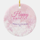 Glamoureus Granddochter 13th Birthday Keramisch Ornament (Achterkant)