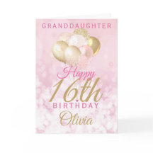 Glamoureus Granddochter 16th Birthday Balloon