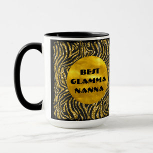 Glamoureus Grandma Gold Black Animal Print Glam-ma Mok