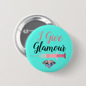 Glamoureus heeft een schattig medisch ronde button 5,7 cm (Voorkant /achterkant)