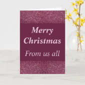 glamoureus kerstkaart van ons allemaal kaart (Gele Bloem)