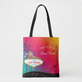 Glamoureus Las Vegas Bruiloft Maid of Honor Tote Bag