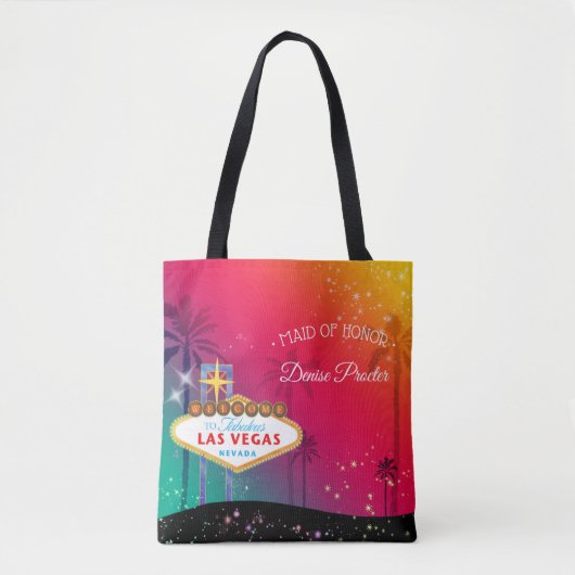 Glamoureus Las Vegas Bruiloft Maid of Honor Tote Bag (Voorkant)