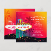 Glamoureus Las Vegas jaarlijkse liefdadigheidsgala Kaart (Voorkant / Achterkant)