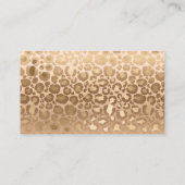 Glamoureus Light Brown Tiger Stripes Animal Print Plaatskaartje (Achterkant)