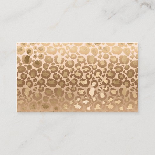 Glamoureus Light Brown Tiger Stripes Animal Print Plaatskaartje (Achterkant)