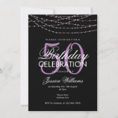 Glamoureus Lila licht 50th Birthday Kaart (Voorkant)