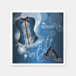 Glamoureus Lingerie Bachelorette Party | Blauw Servetten