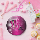 Glamoureus Lingerie Bachelorette Party | Roze warm Papieren Bordje (Feest)