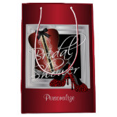 Glamoureus Lingerie Vrijgezellenfeest | Donkerrood Medium Cadeauzakje (Voorkant)