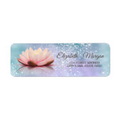 Glamoureus Lotus Diamonds Holografisch irdescent Etiket (Voorkant)