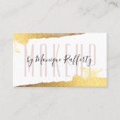 GLAMOUREUS LUXE stijlvolle faux verguld goud blush Visitekaartje (Voorkant)