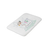 Glamoureus meisje in Bubble Bath Tub Persoonlijk Badmat (Gekanteld)