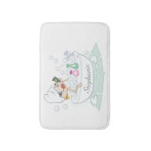 Glamoureus meisje in Bubble Bath Tub Persoonlijk Badmat (Voorkant Verticaal)