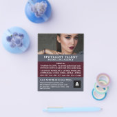 Glamoureus Model, Modelleraar, modelagent Flyer (Enkel)