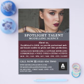 Glamoureus Model, Modelleraar, modelagent Flyer (Enkel)