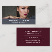 Glamoureus Model, Modelleraar, modelagent Visitekaartje (Voorkant / Achterkant)