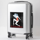 Glamoureus Model Posing Thunder_Cove Sticker (Koffer)