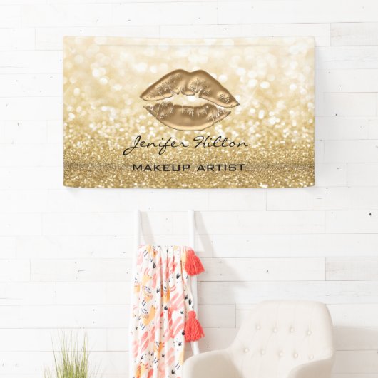 Glamoureus modern chic faux Glittera Spandoek (Insitu)