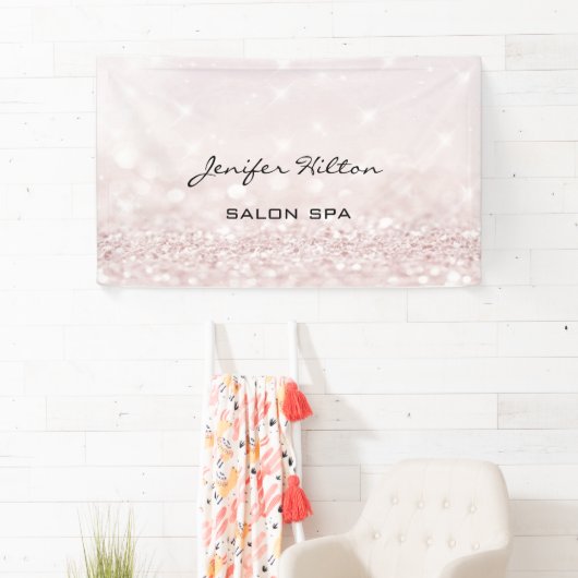 Glamoureus modern chic faux glittery bokeh spandoek (Insitu)