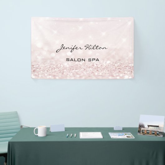 Glamoureus modern chic faux glittery bokeh spandoek (Beurs)